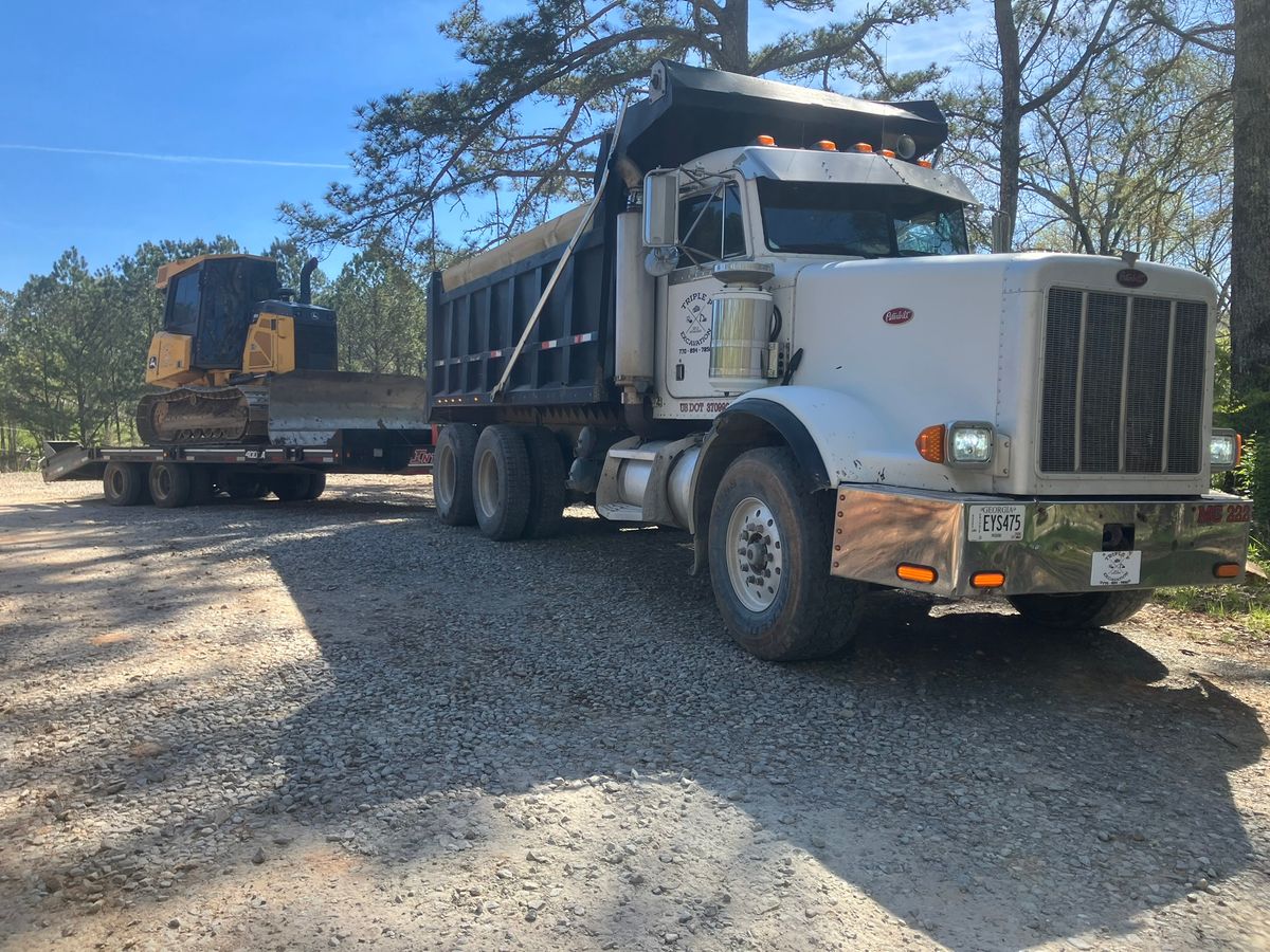 Hauling and Roll off Dumpster service for Triple P Excavation in Atlanta, GA