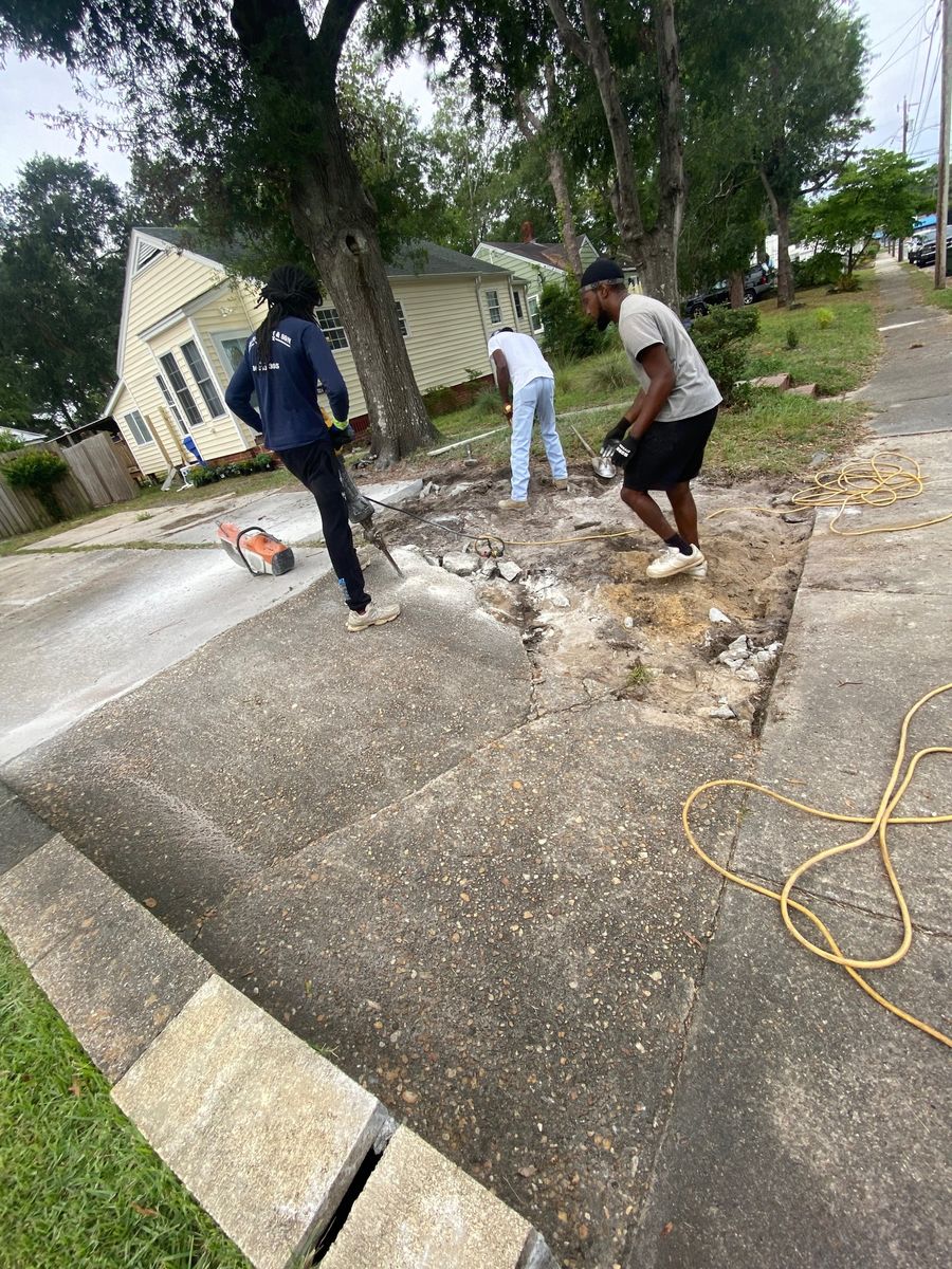 Concrete Repair for D & G Construction Solutions LLC in Wilmington, NC