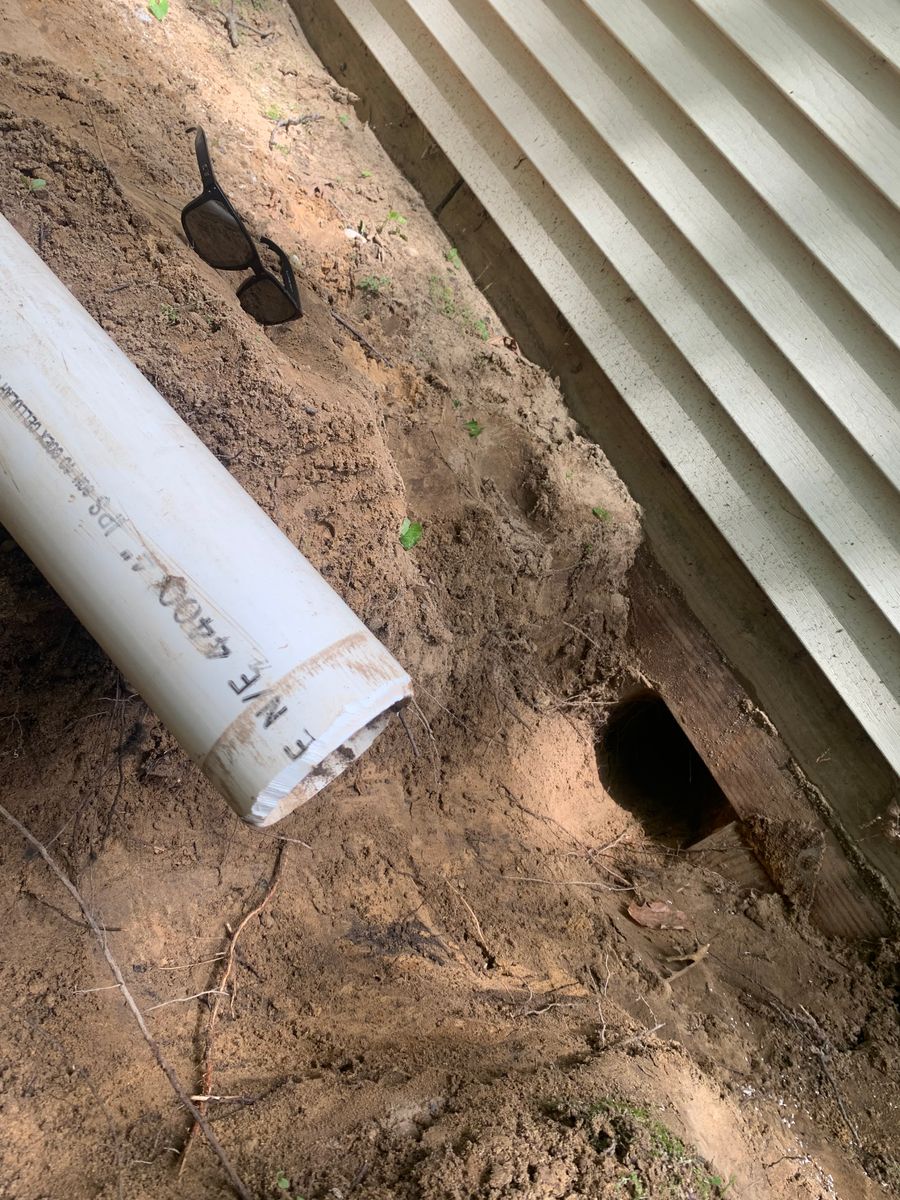 Trenching for Palmer Property Services in Middleville, MI