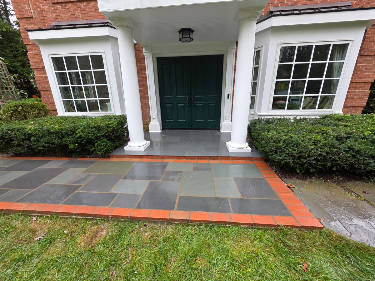 flagstone stone work for Acosta's Stone work in Hendersonville, NC