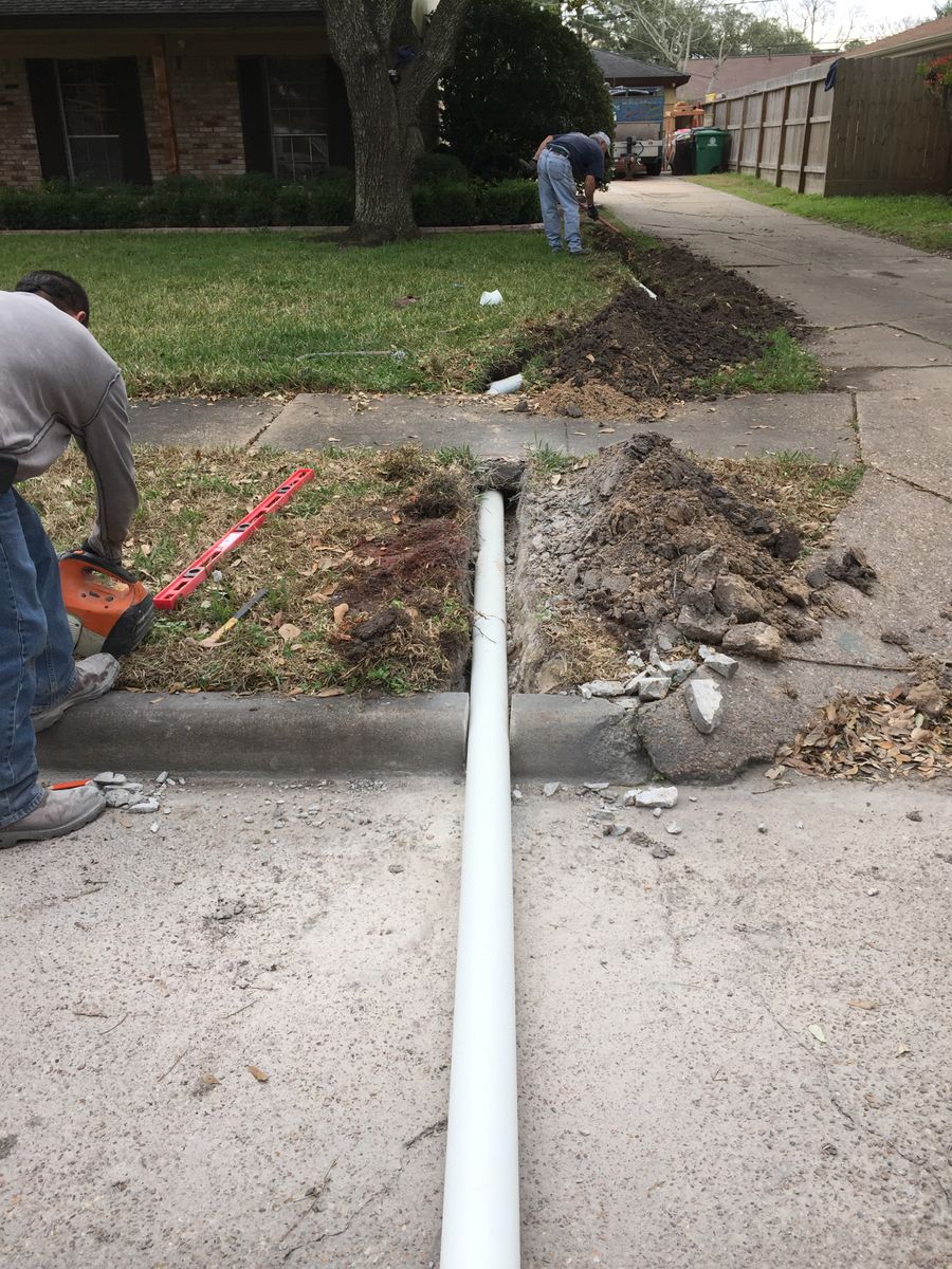 Drainage for Texas Curb N Borders in Houston, TX