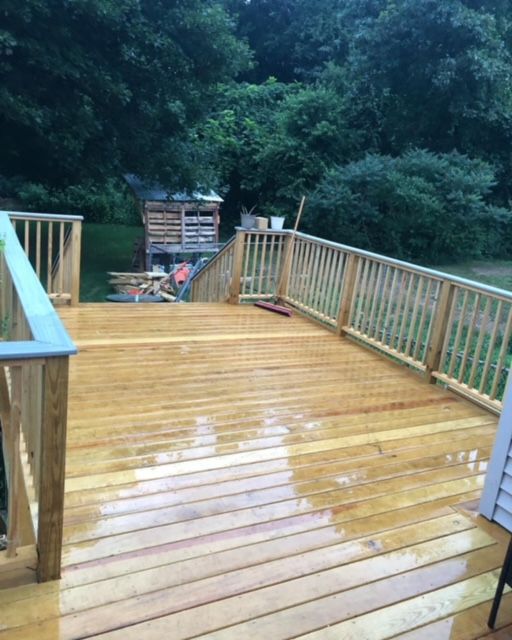 Deck Installation for B&L Management LLC in East Windsor, CT