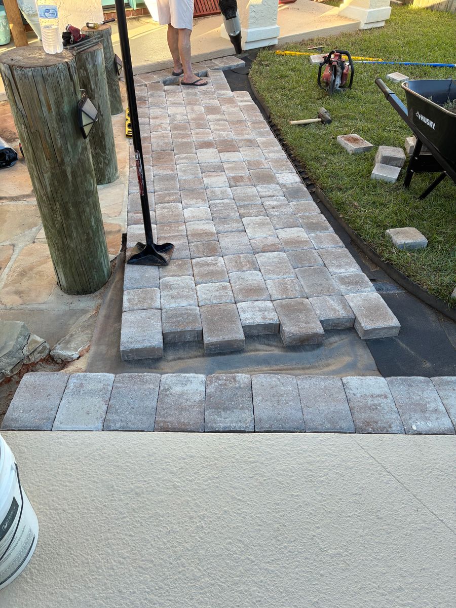 Paver Installation/Sealing for Ferrell’s Professional Painting & Home Services LLC in Panama City Beach, FL