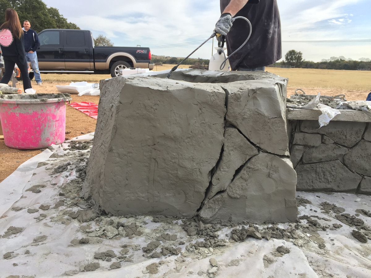 Concrete Resurfacing for Texas Curb N Borders in Houston, TX