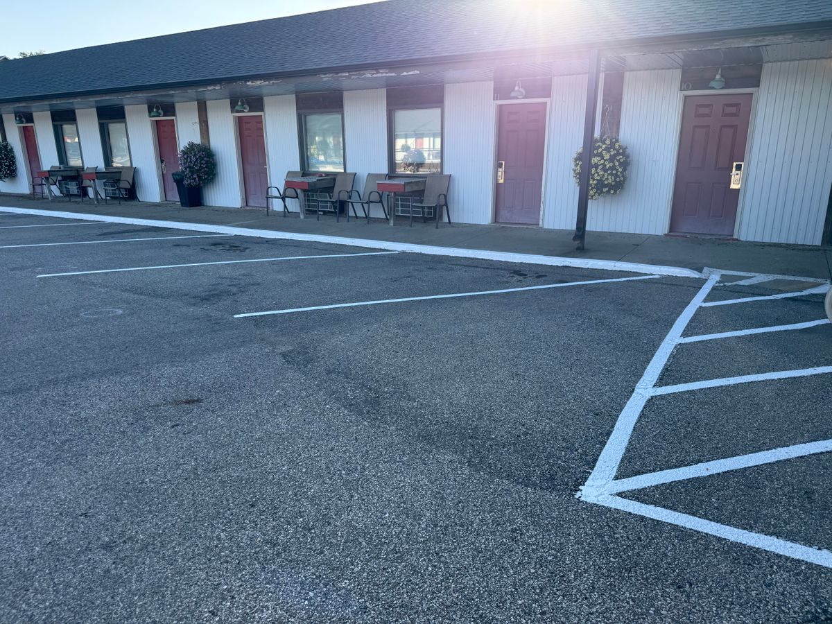 Line Striping for Midwest Line Striping LLC in Spirit Lake, IA