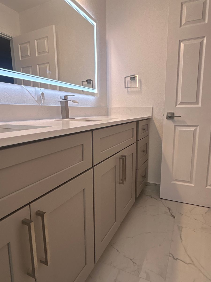 Bathroom Renovation for G & D Painting And Renovations Company in Port St. Lucie, FL