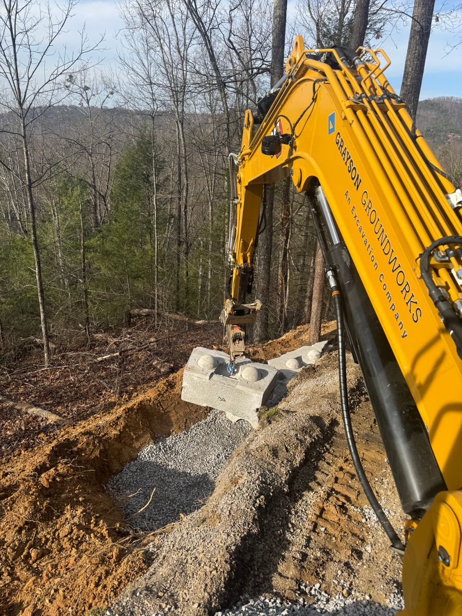 Site Preparation for Grayson Groundworks in Sevierville, TN