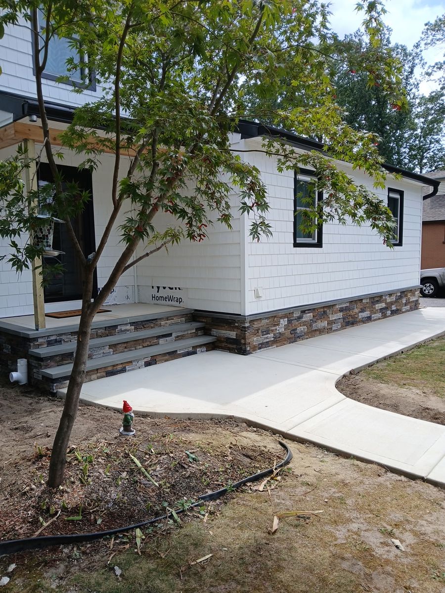 Stamped Concrete Installation for DiDaniele Masonry in Tuckerton, NJ