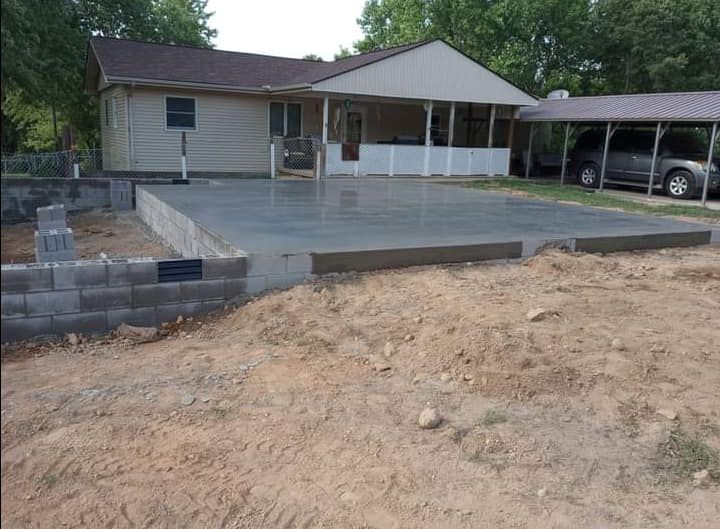 Concrete Slab Construction for Dream Team Concrete in Clarkville, TN