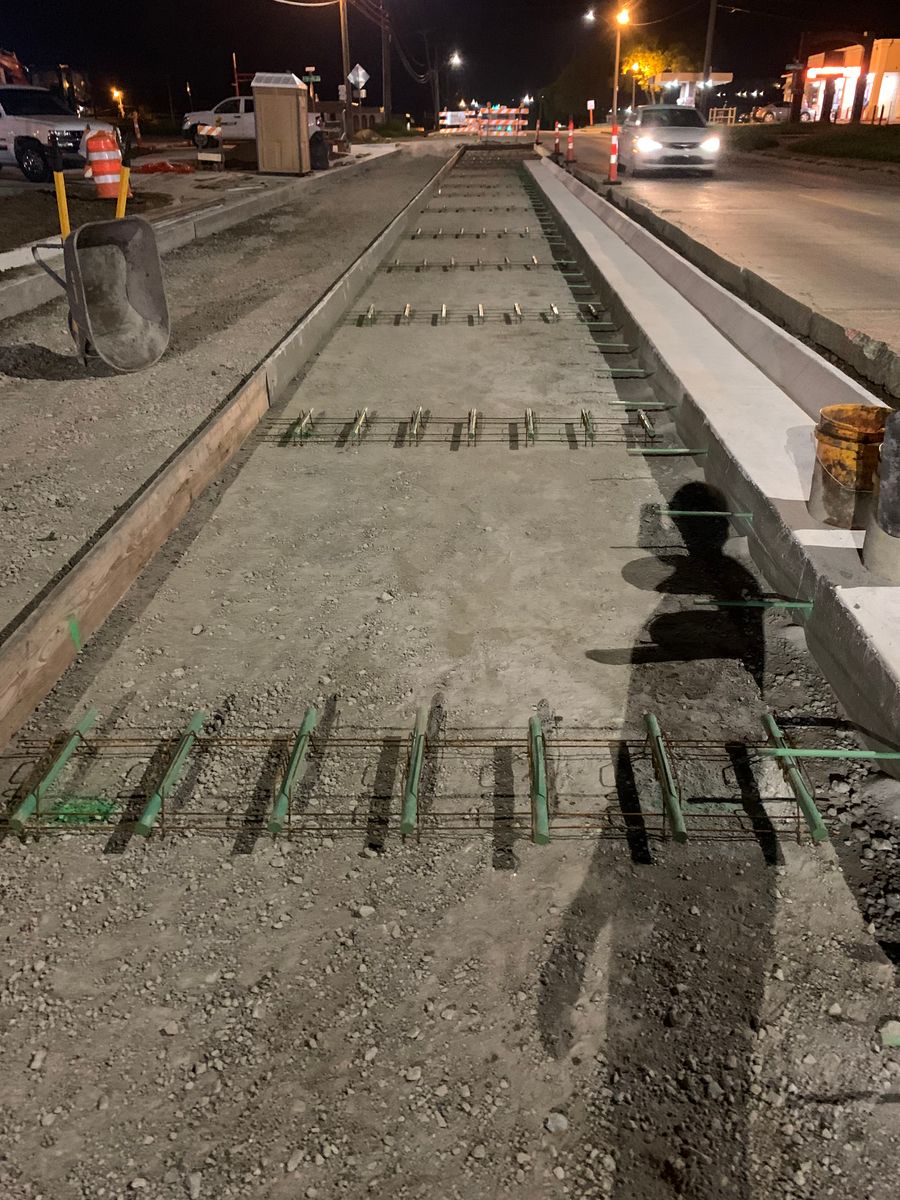 Concrete Driveway Installation for Project X Construction LLC in Tulsa, OK