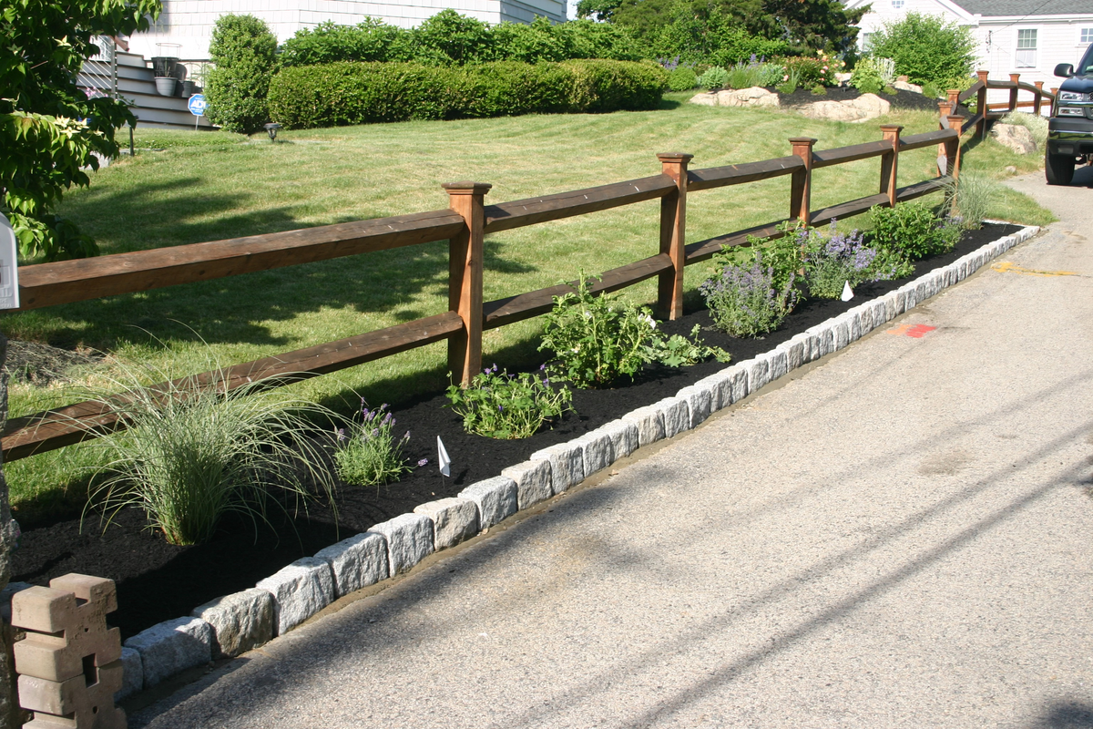 Mulch Installation for DB Landscape Construction in Scituate, MA