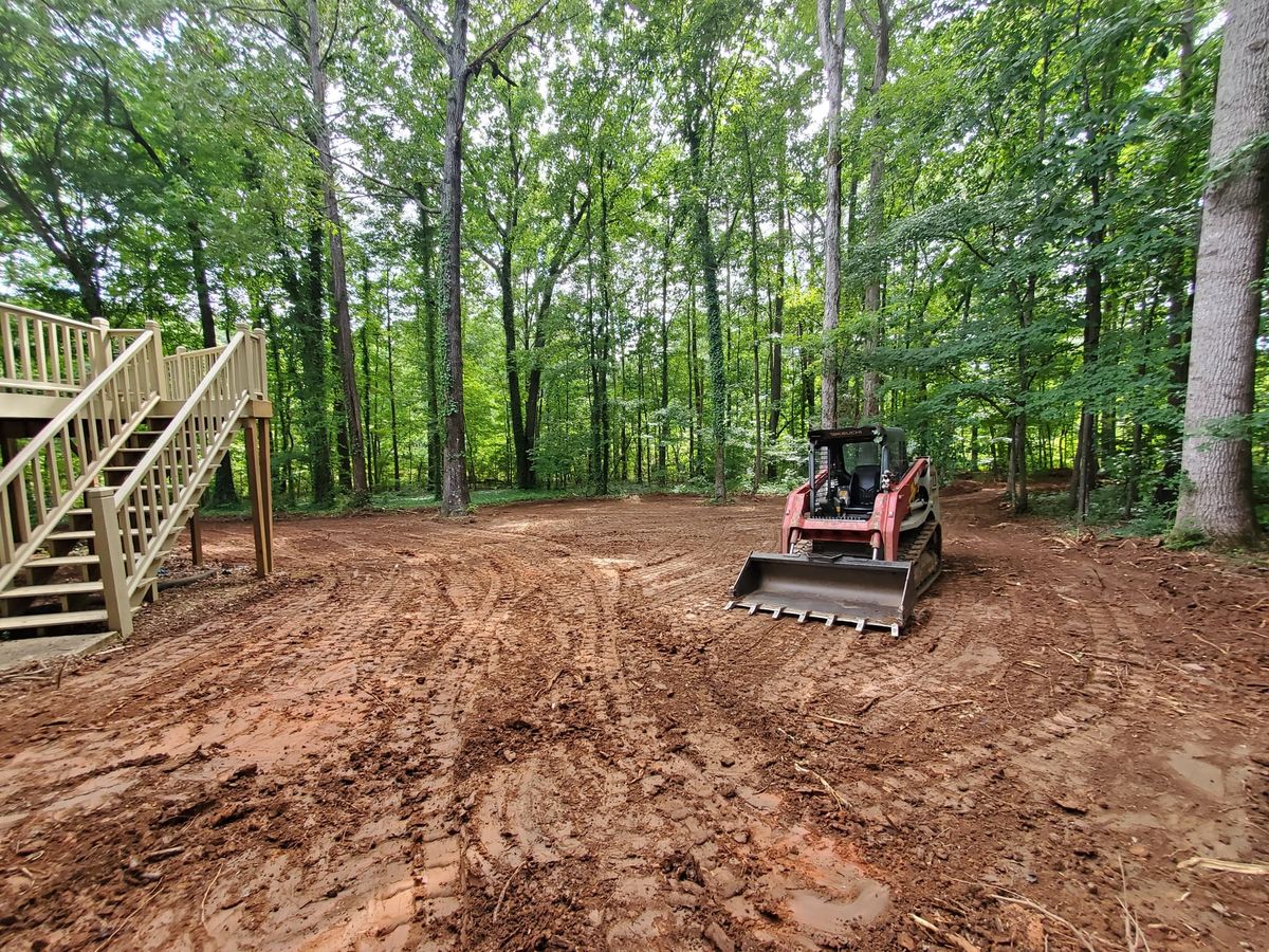 Grading for Zambrana Landscaping in Cobb County, GA