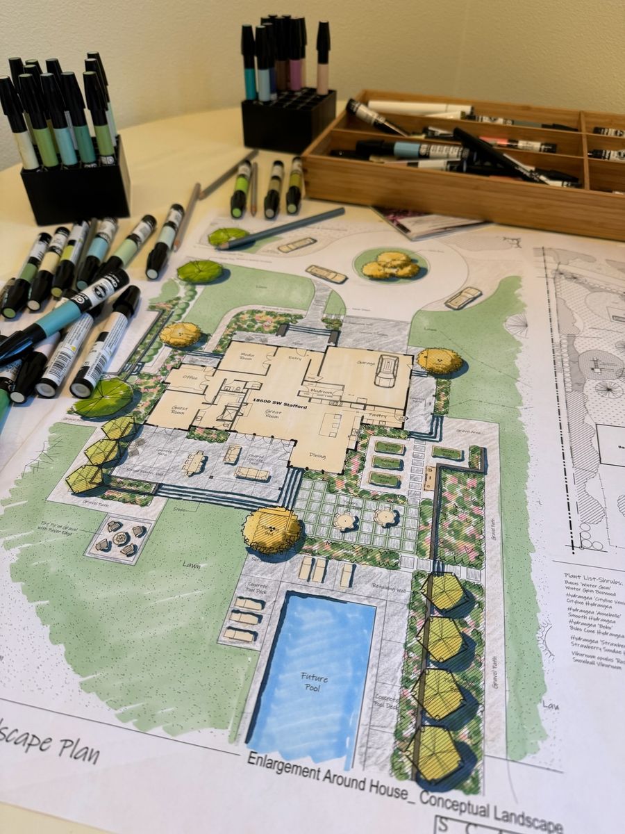 Landscape Design for Courtney Lewis Landscape Design in Portland, OR