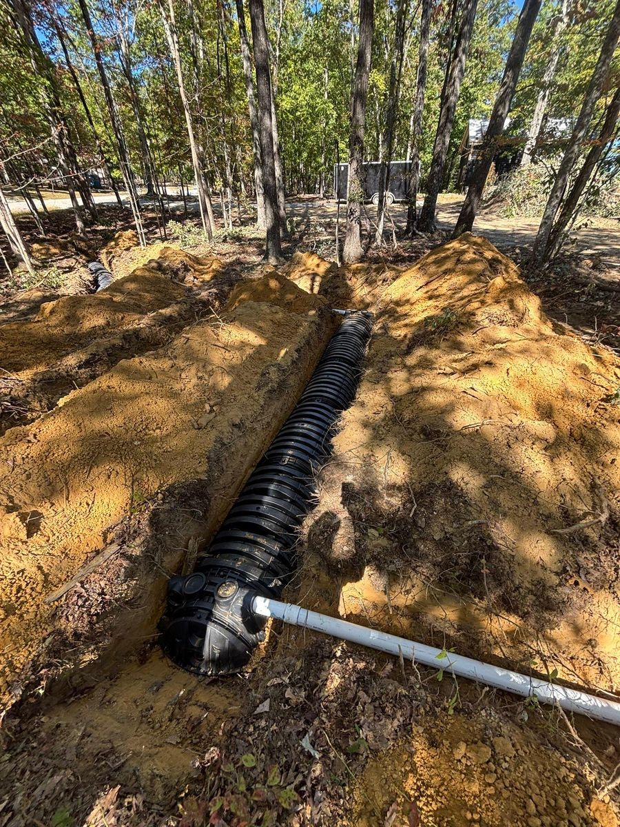 Drainage Installation for TD Dirtworks in Tracy City, TN