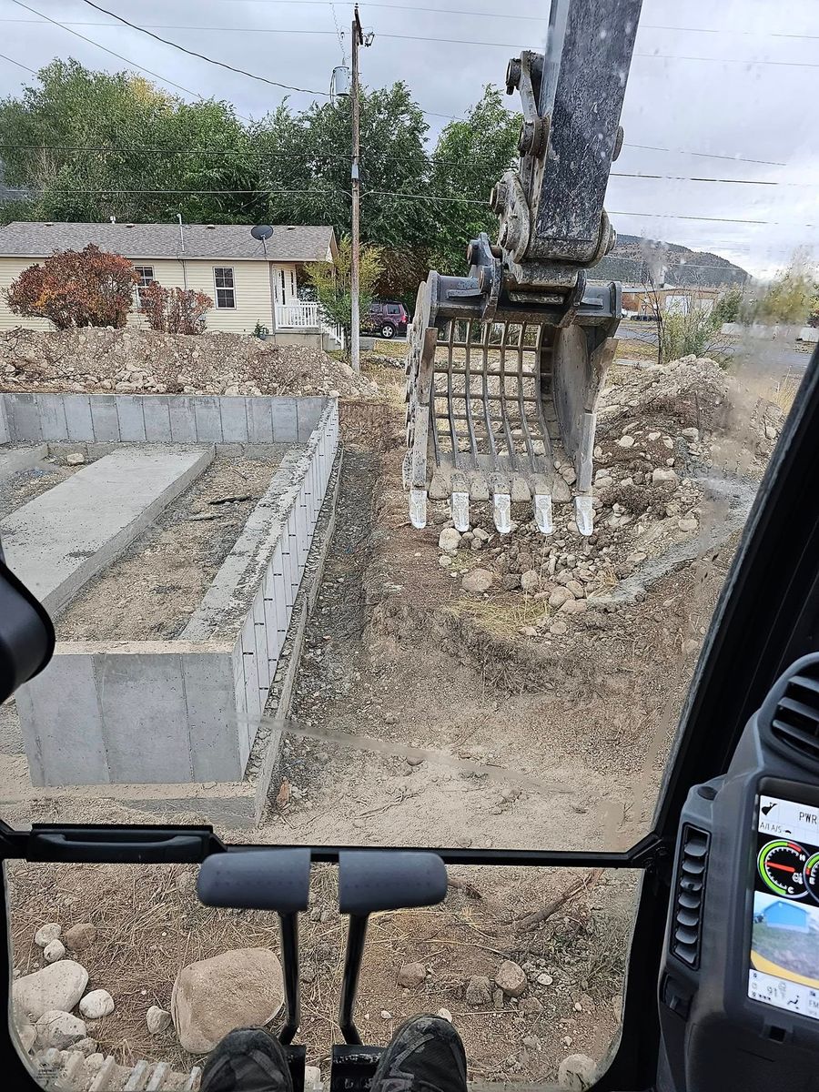 Foundation Digging for DL Dirtworks LLC in Ephraim, UT
