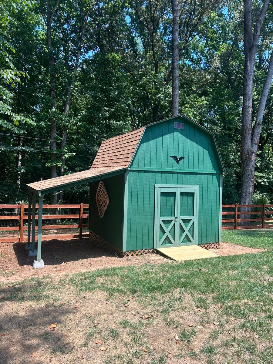 Custom Shed Construction for Shamrock Shed and Garage in Charlotte , NC