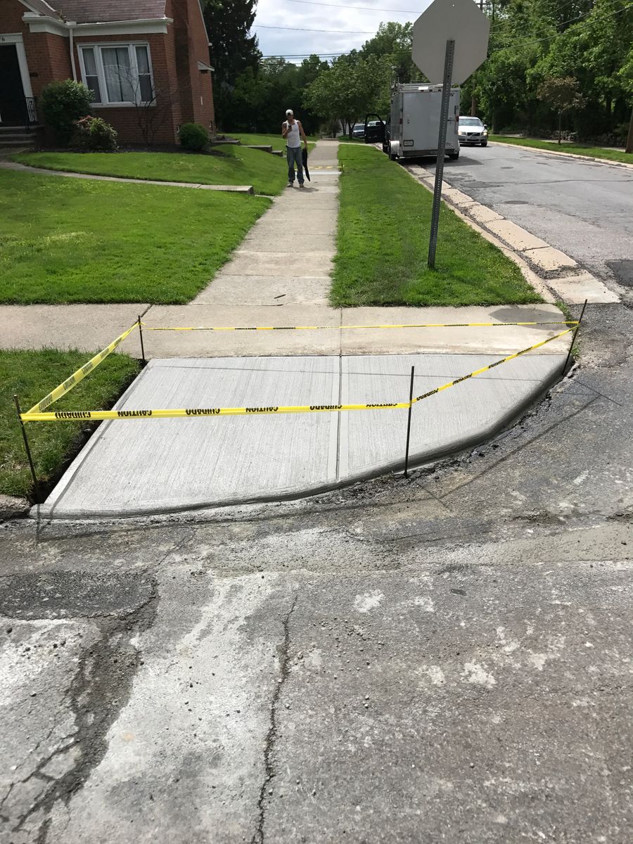 Sidewalk Installation for Lake Erie Companies in Grand River, OH