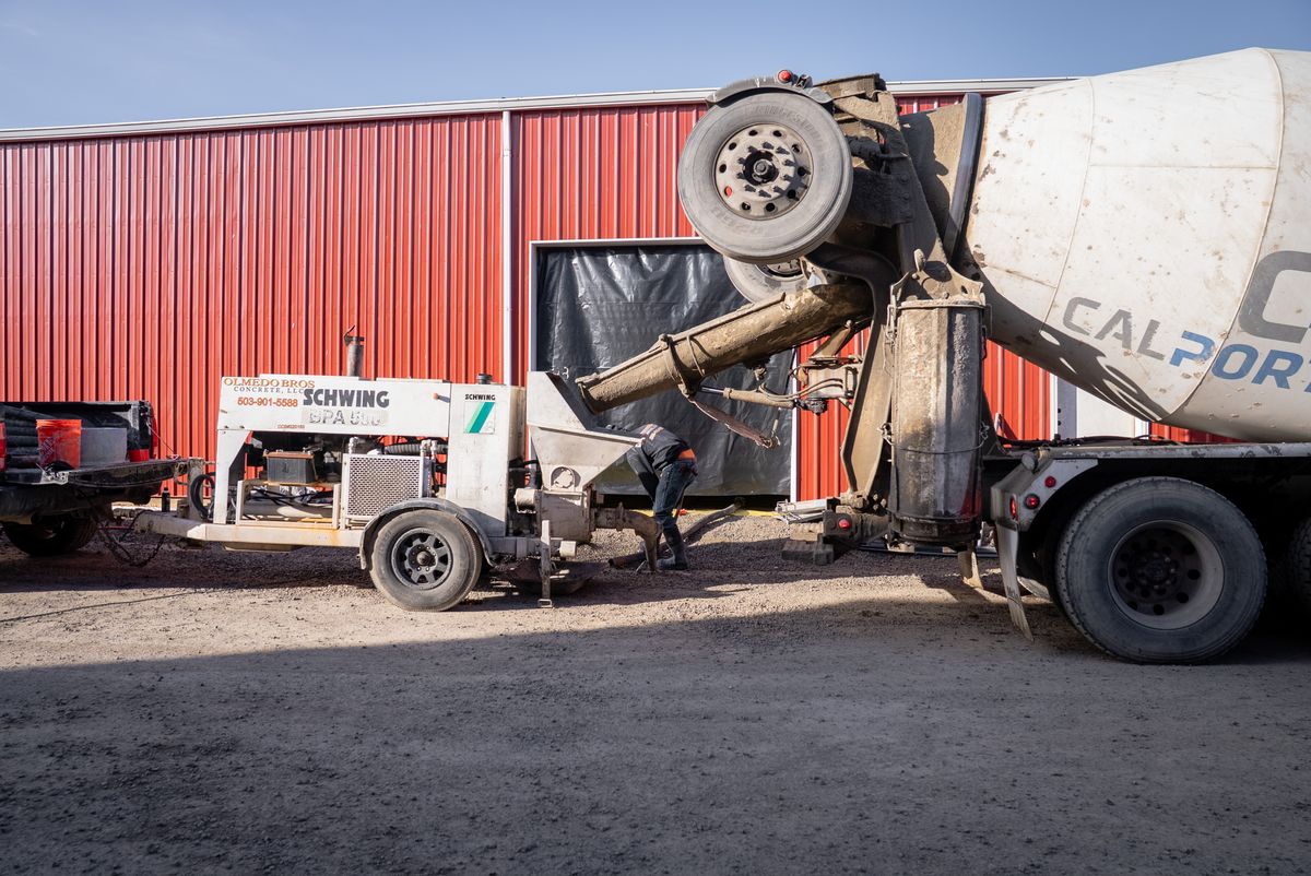 Slab on grade for Olmedo Bros Concrete LLC in McMinnville, OR