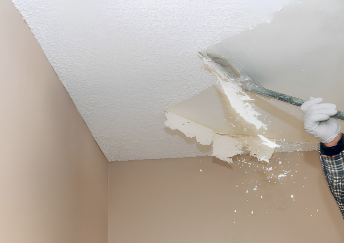 Popcorn Ceiling Removal for Fourth Gen Drywall in Portland, ME