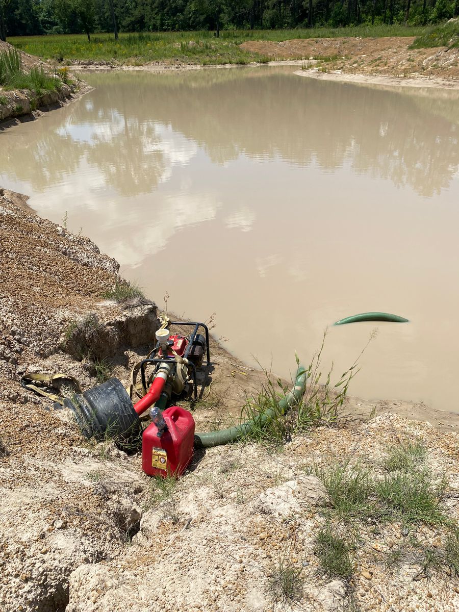 Pond Building for Daniel's Dumpsters & Land Improvements in Monroe, LA