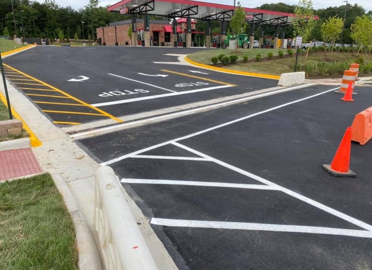 Striping for Payne's Pavement Marking in Warrenton, VA