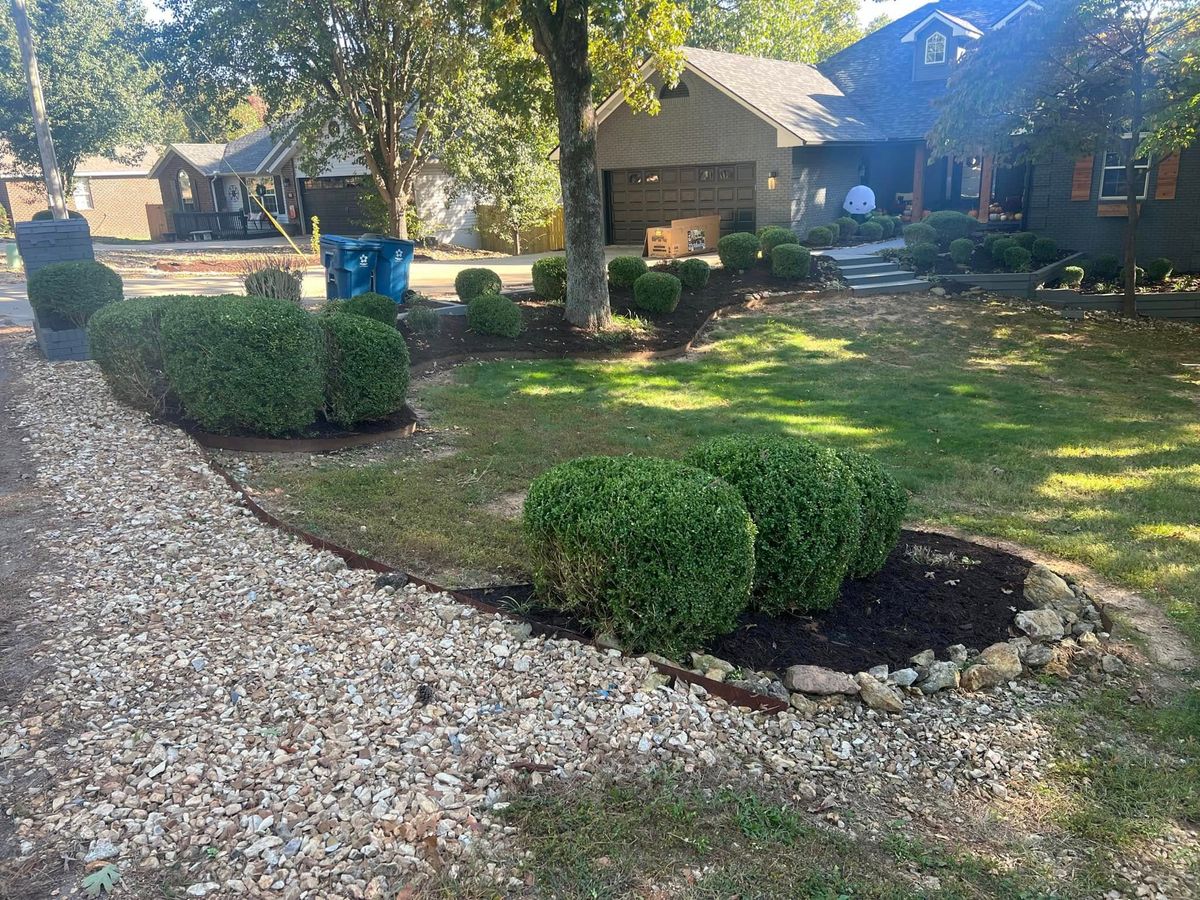 Landscape Installation for JM Lawn and Landscape in Bella Vista, AR