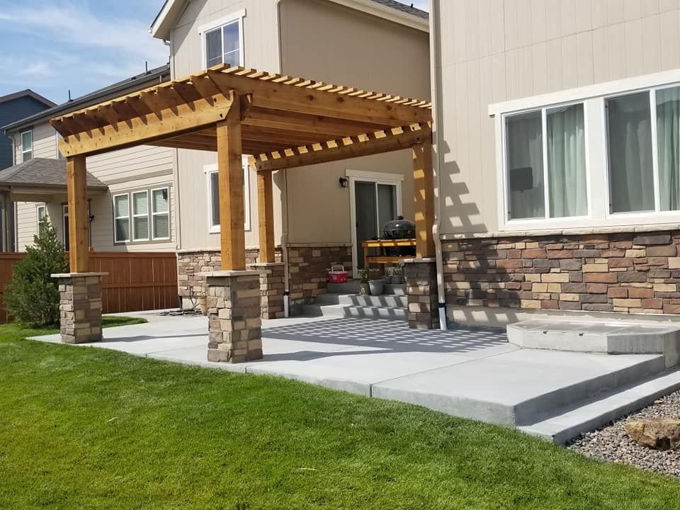 Patio Design & Installation for RT Custom Concrete LLC in Longmont, CO