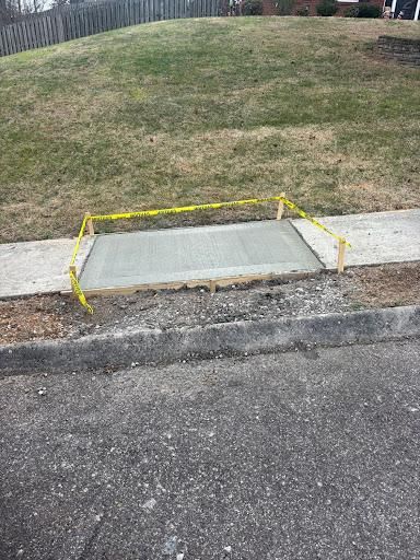 Sidewalk Installation for Tommy Moore Construction in Anderson County, TN