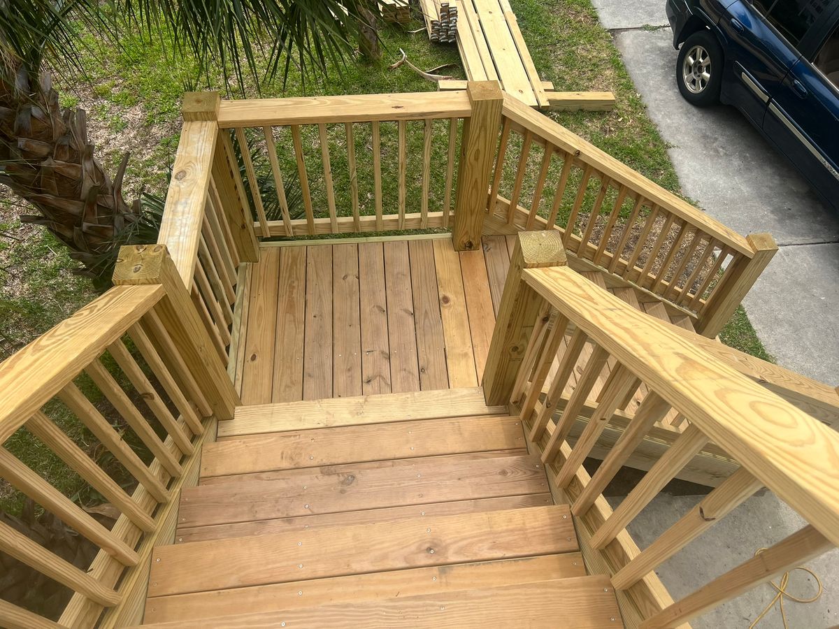 Deck and Patio Construction for MC2 Contracting Solutions in Wilmington, NC