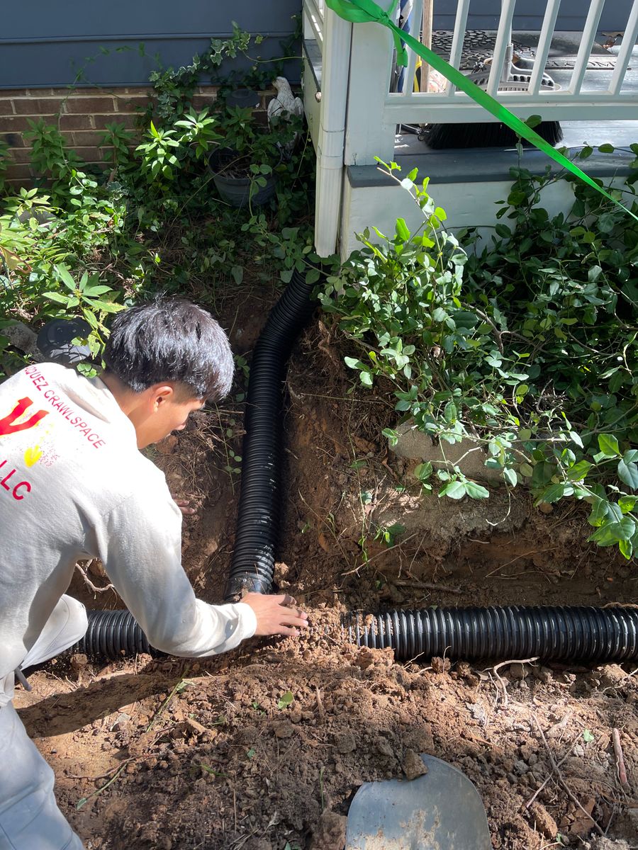 Drainage System Install & Repair for Vazquez Crawlspace Services LLC in Durham, NC