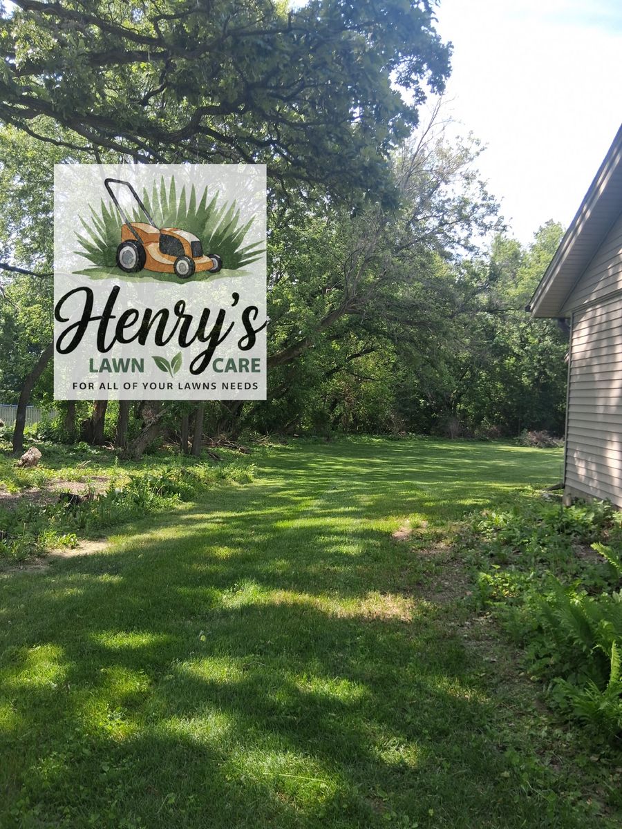 Mowing for Henry's Lawn Care in Rockford, IL