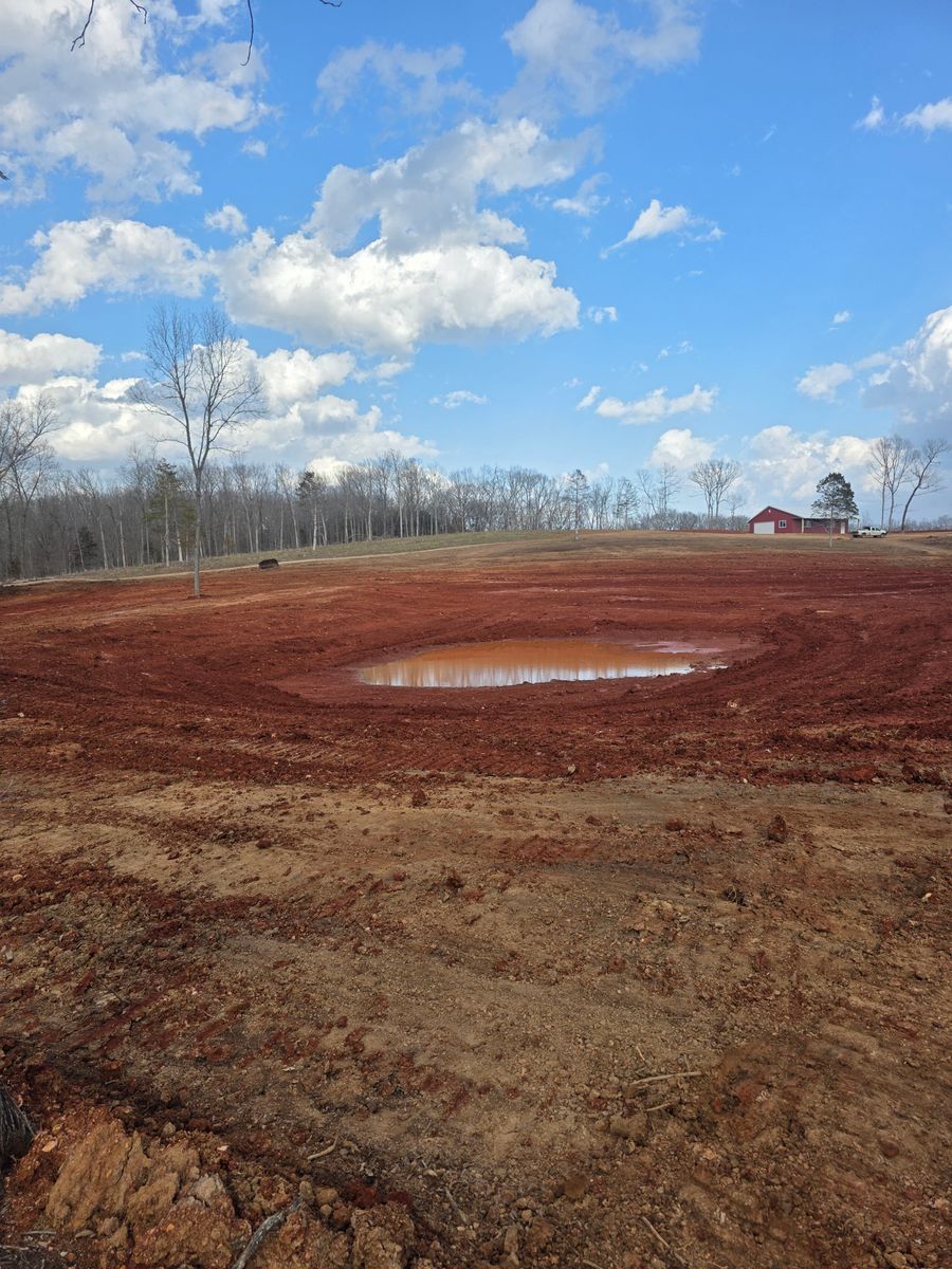 Pond Construction for S & K Excavation LLC in Bonne Terre, MO