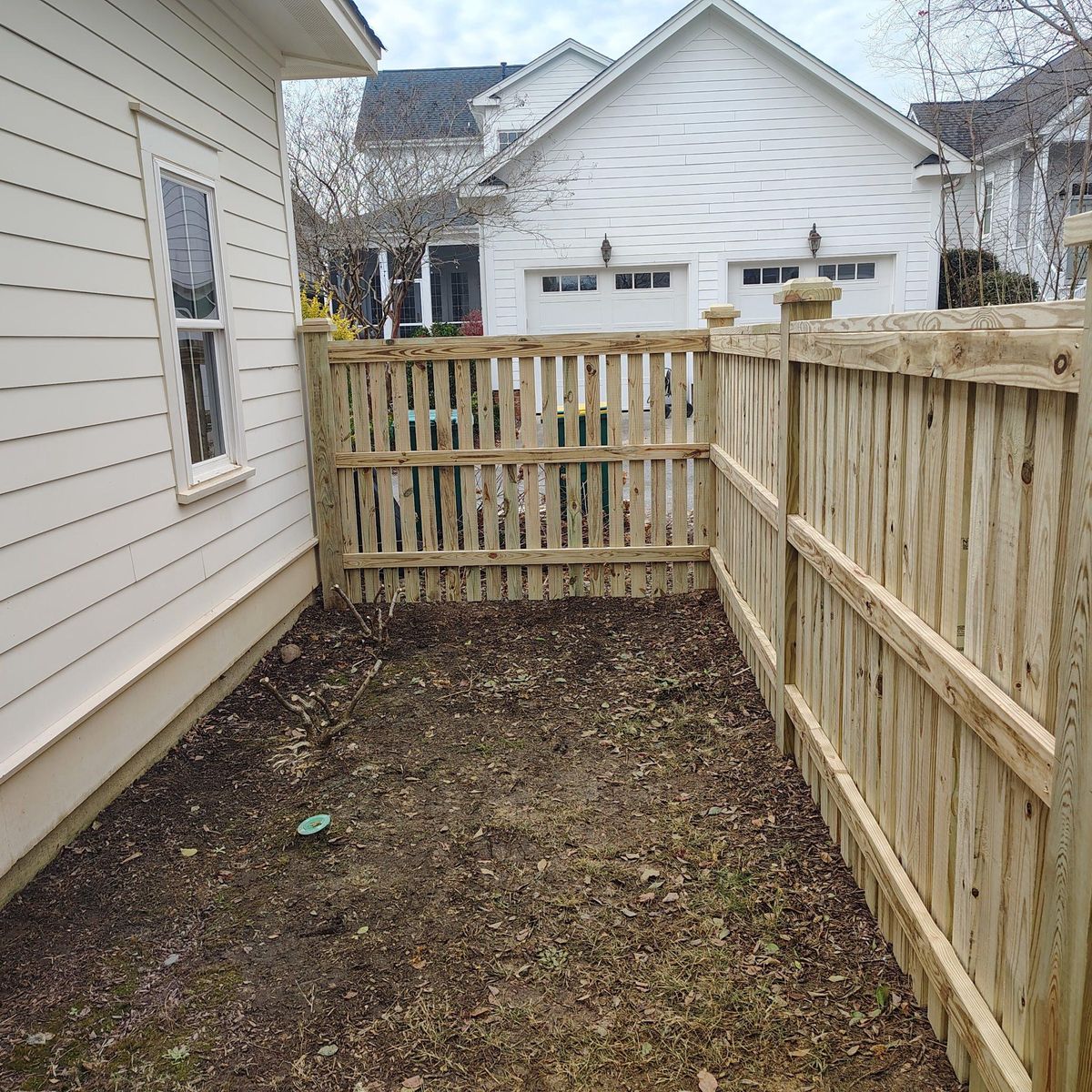 Wood Fence Installation for JB Nealy Fence in Elgin, SC