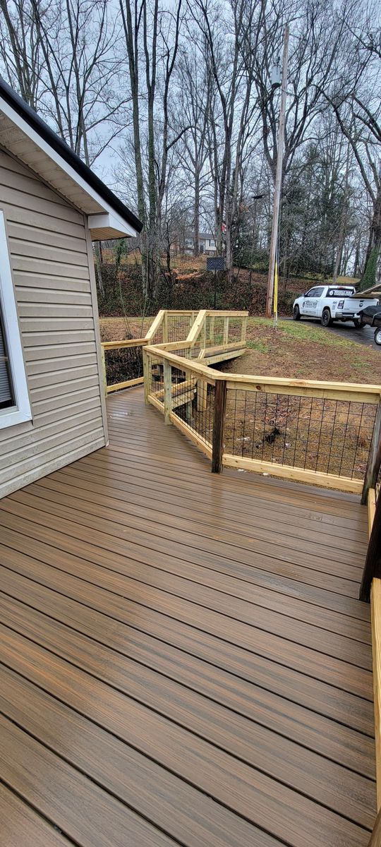 Deck & Patio Installation for Middle Man Construction in Fall Branch, TN