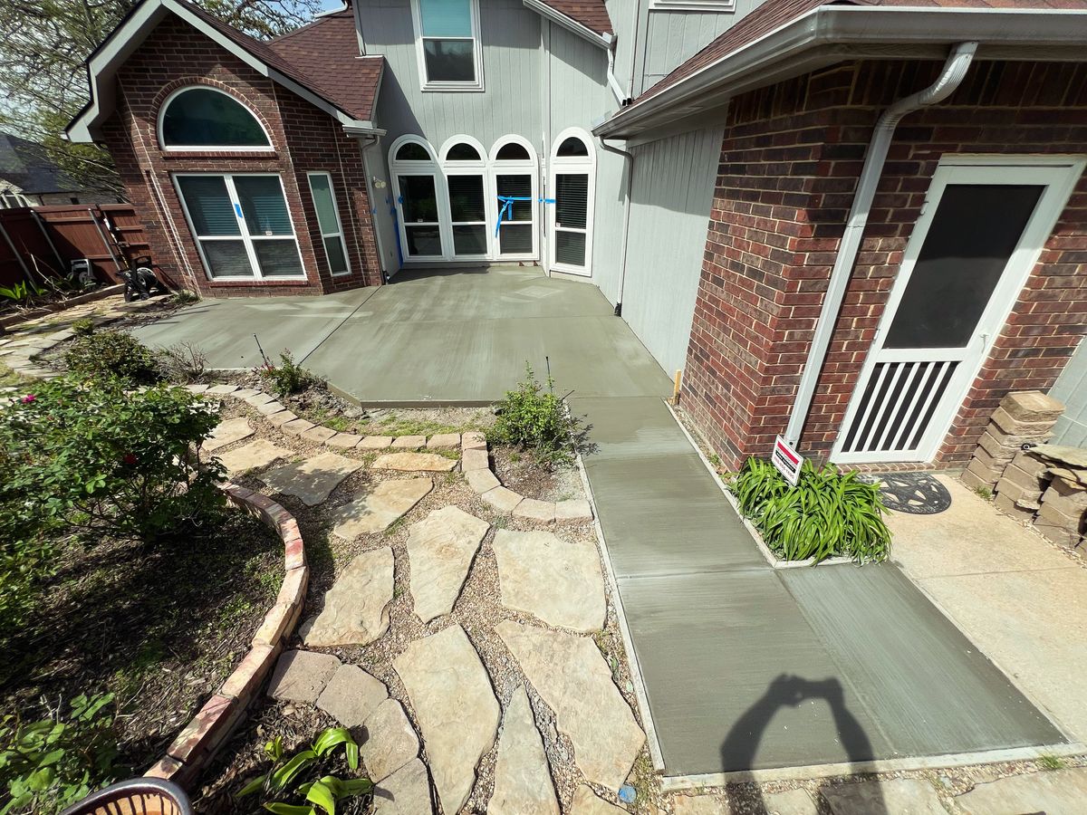 Patio Design & Installation for BW Concrete Contracting LLC in Fort Worth, TX