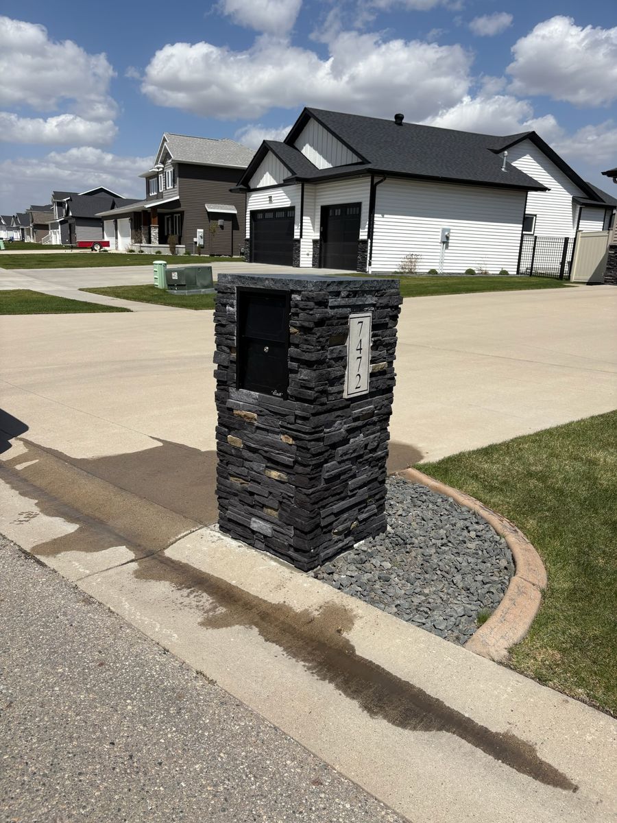 Mailboxes for Elite Fire & Stoneworks in Hawley, MN