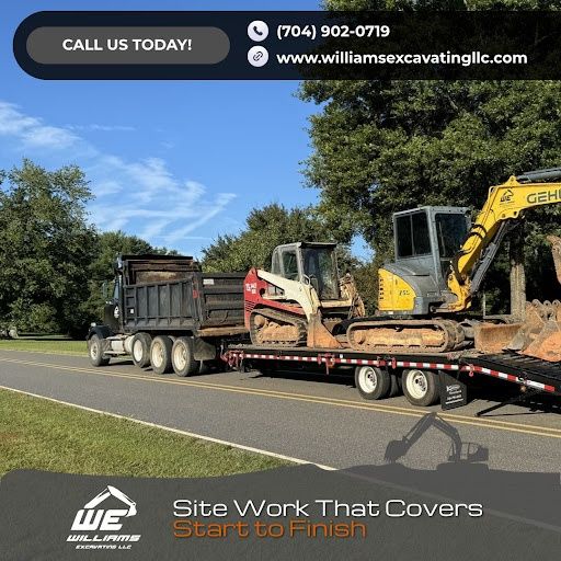 Grading for Williams Excavating in Statesville, NC