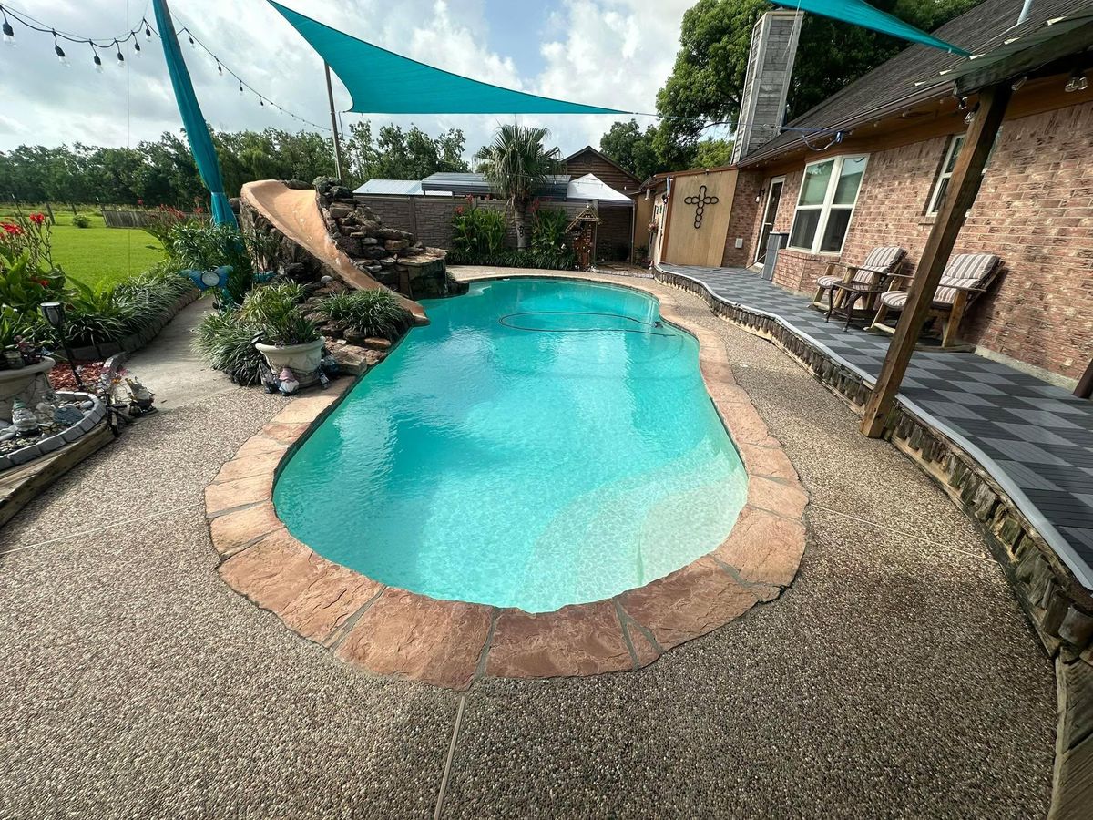 Pool Deck Paving for 123 Pool Renovations in Houston, TX