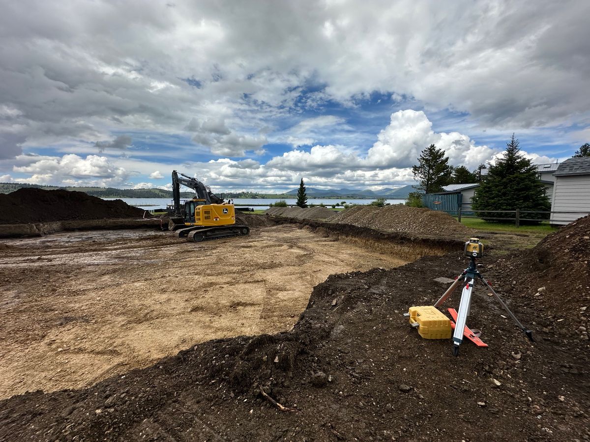 Grading /Dirt Work for R&H Homes in Bozeman, MT