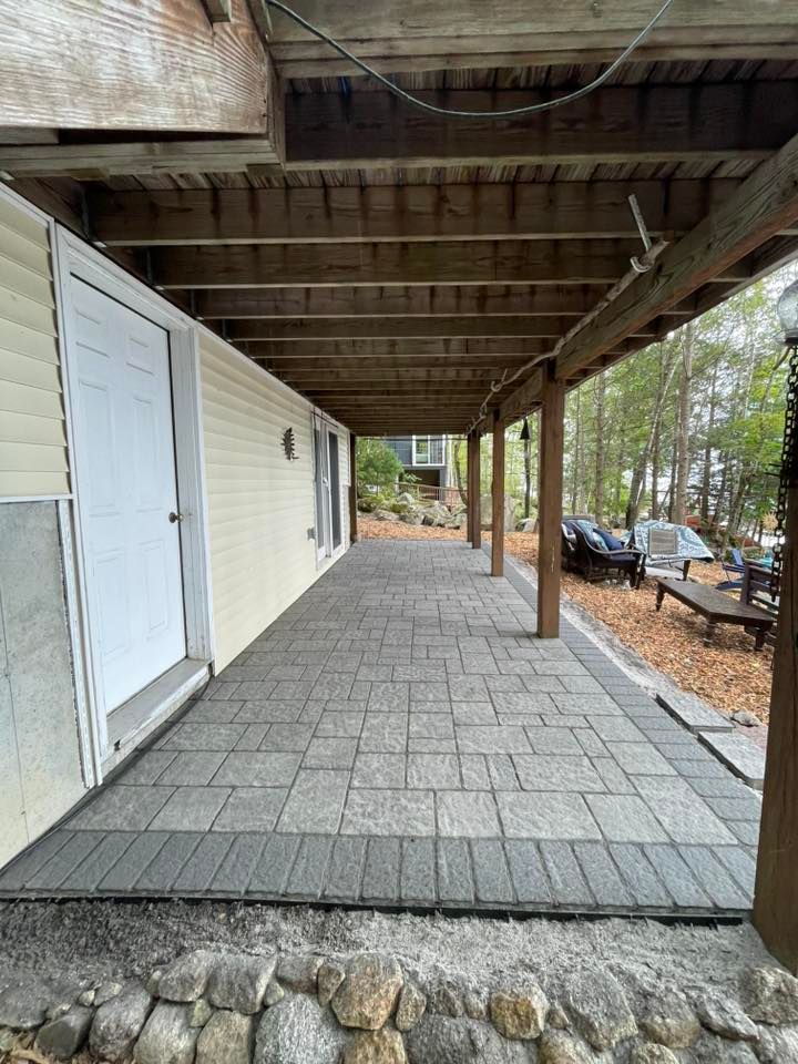 Patio Design & Construction for Smythe’s Stonework & Masonry in Buxton, ME