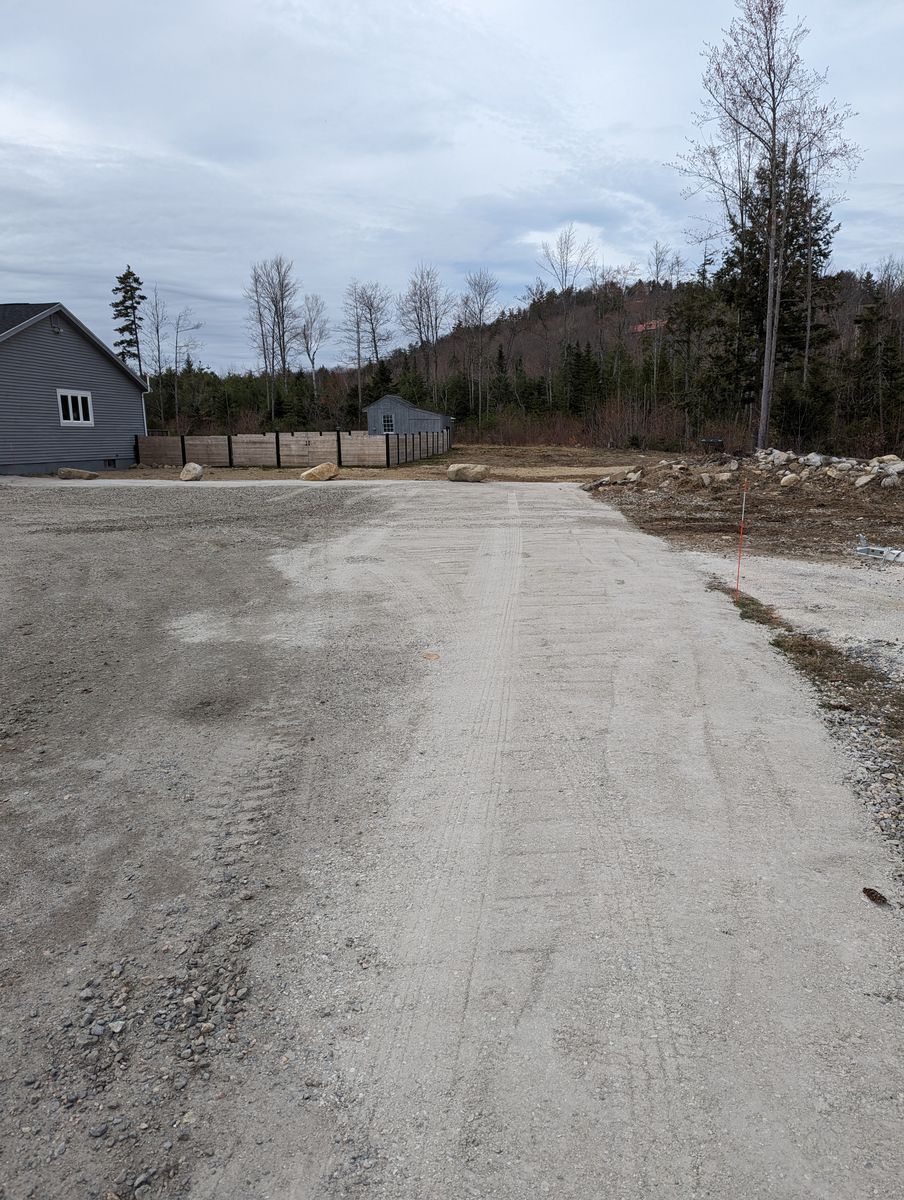 Grading and Leveling for Krahn Excavation in Oxford County, ME
