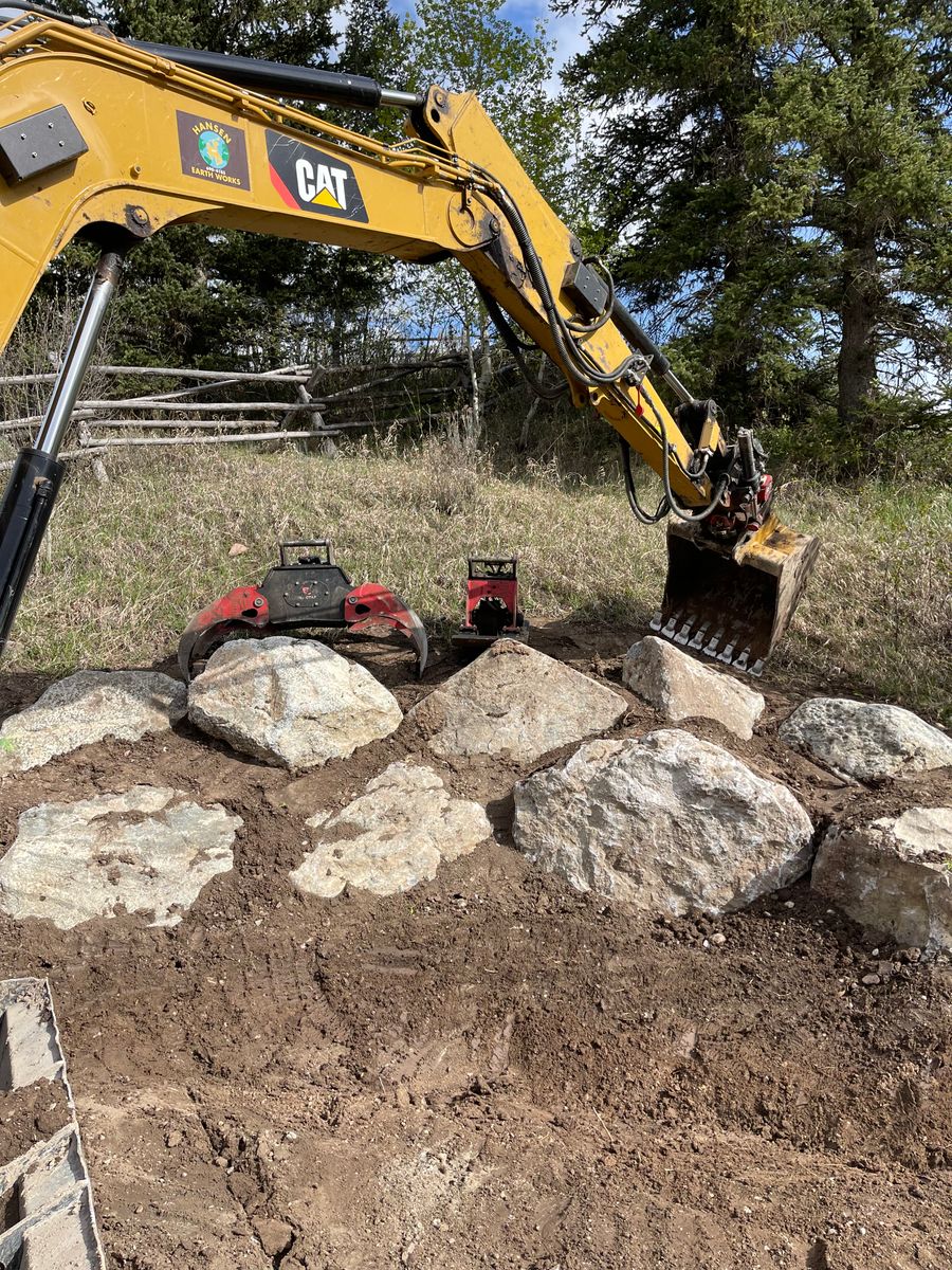 Wall Construction for Hansen Earth Works in Jackson, WY
