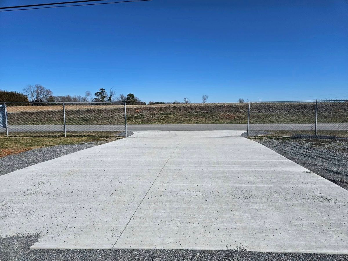 Concrete Slab Construction for Miilan Construction in Boonville, NC