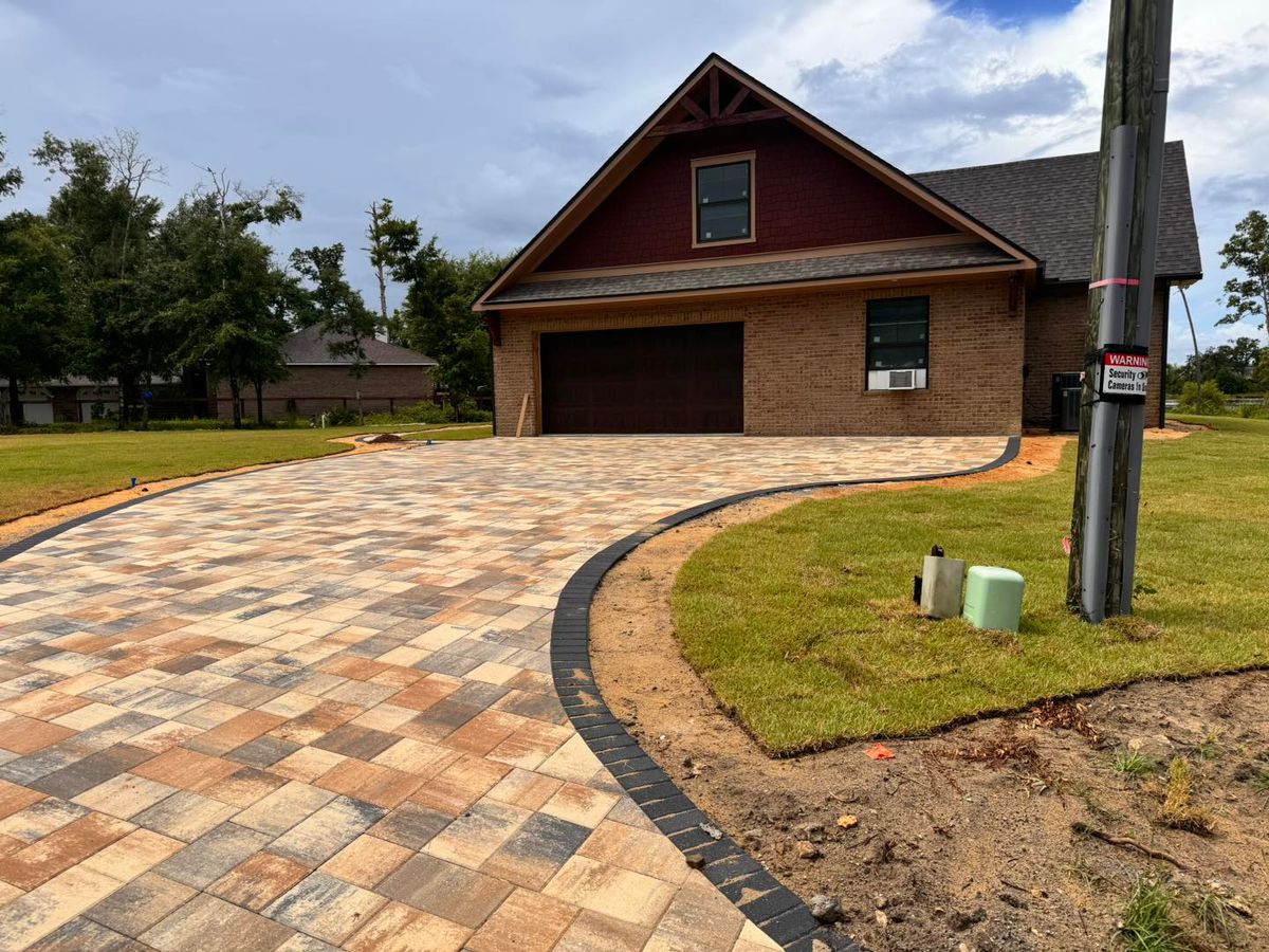 Retaining Wall Construction for M&M Landscaping in Lynn Haven, FL