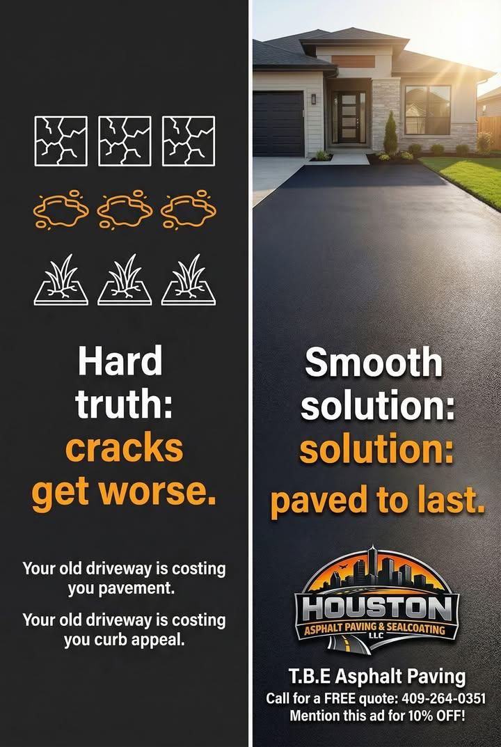 Driveway Paving for T.B.E Asphalt Paving in Spring, TX