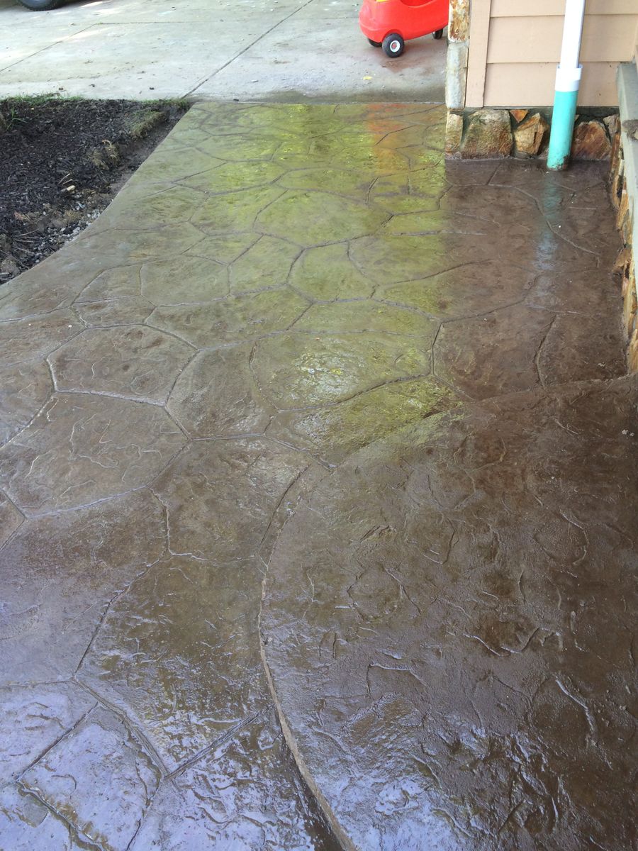 Stamped Concrete Installation for Lake Erie Companies in Grand River, OH