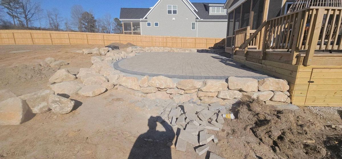 Hardscape for Grand Design Outdoor Enhancements in Raleigh, NC