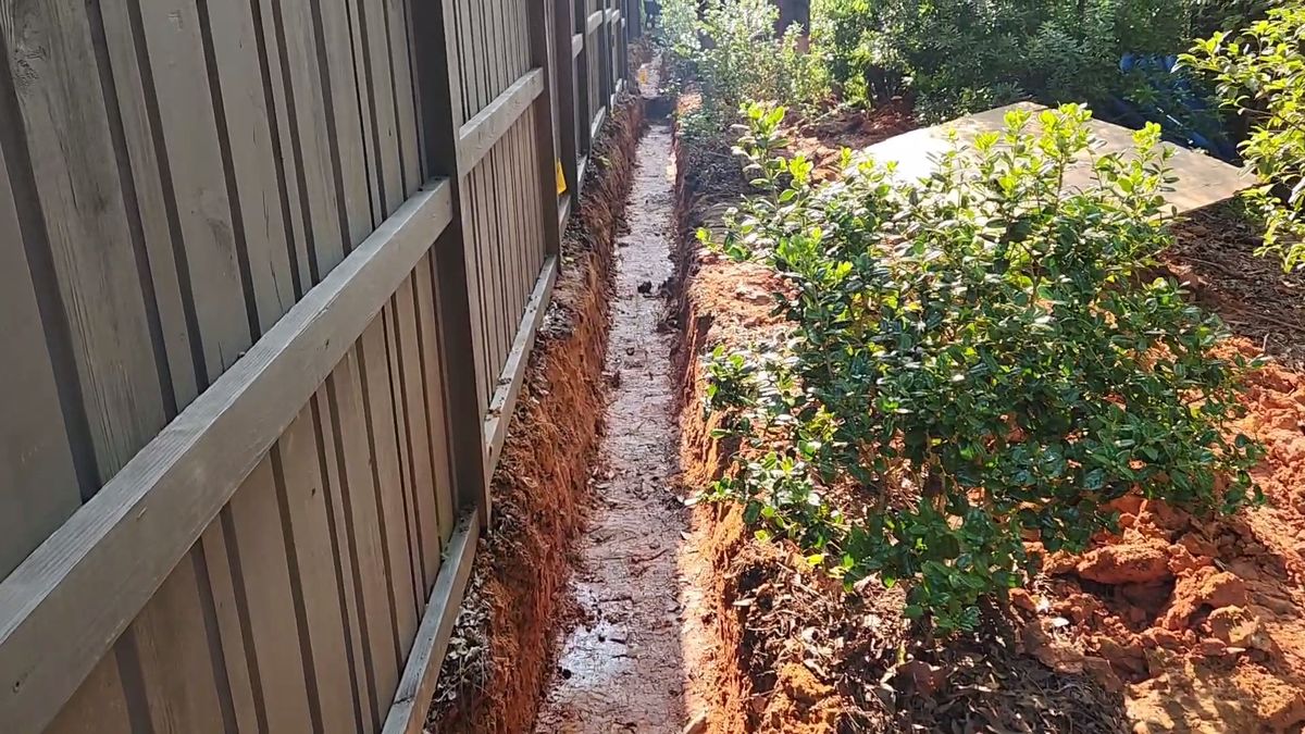 Swale Contruction for Drain My lawn in Monroe, NC