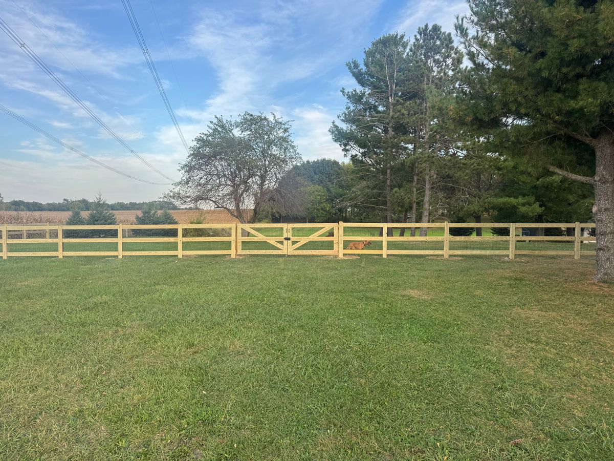 Deck & Fence Staining for Risner Construction in De Motte, IN