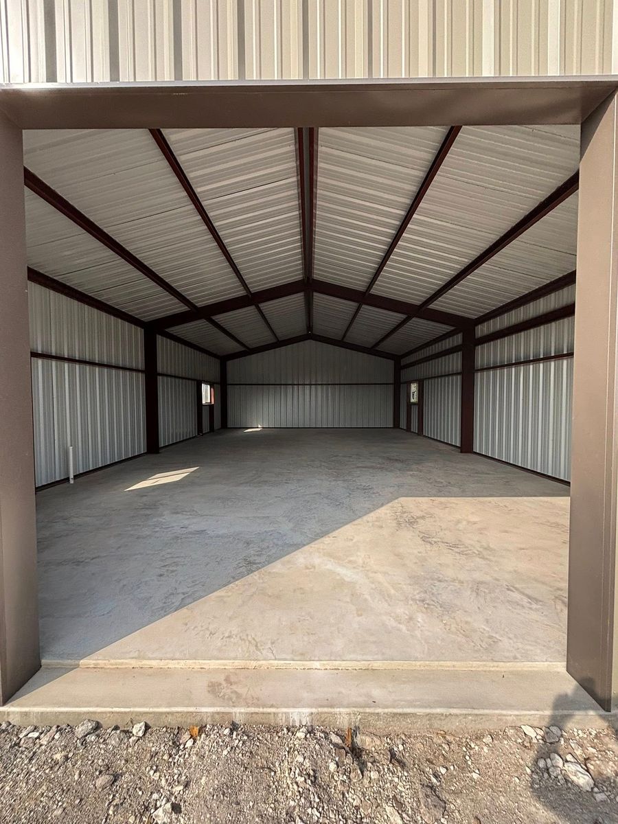 Custom Metal Building Construction for Twisted K Construction in Center Point, TX